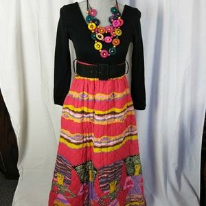 Vintage 1960s boho loungewear dress by Duchess Jr